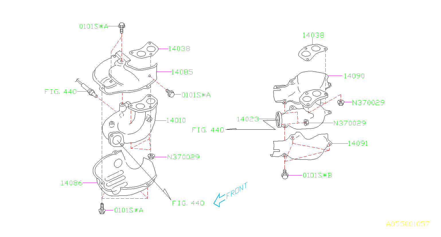 Subaru Impreza Exhaust Manifold Gasket Exhaust Manifold Gasket