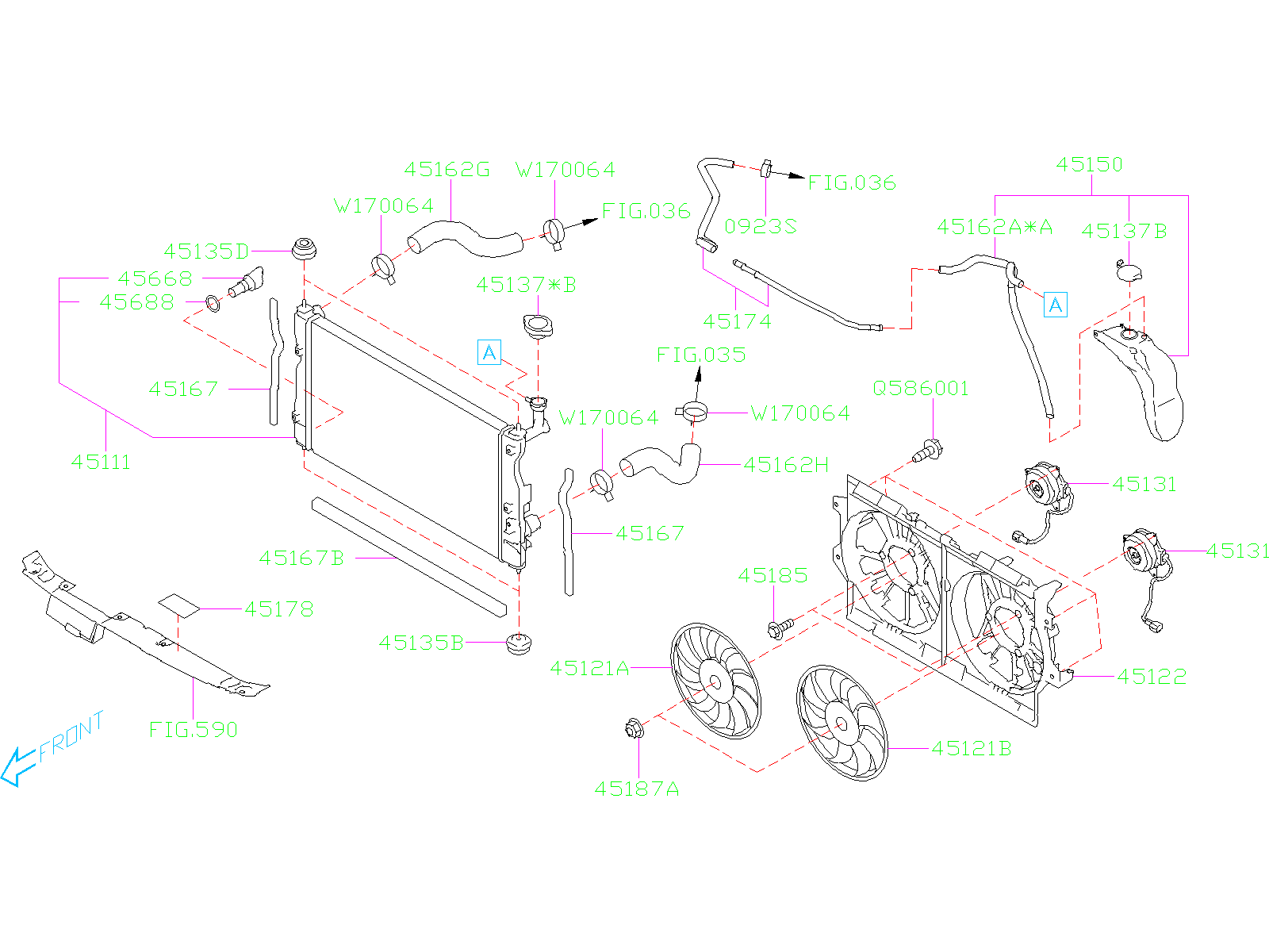 Subaru Crosstrek Radiator Cooling Engine Make Fl