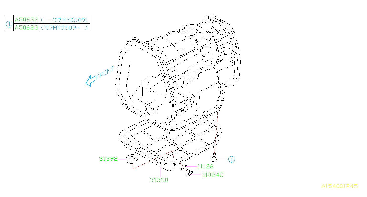 Subaru Crosstrek L Cvt Premium Oil Pan Complete Transmission