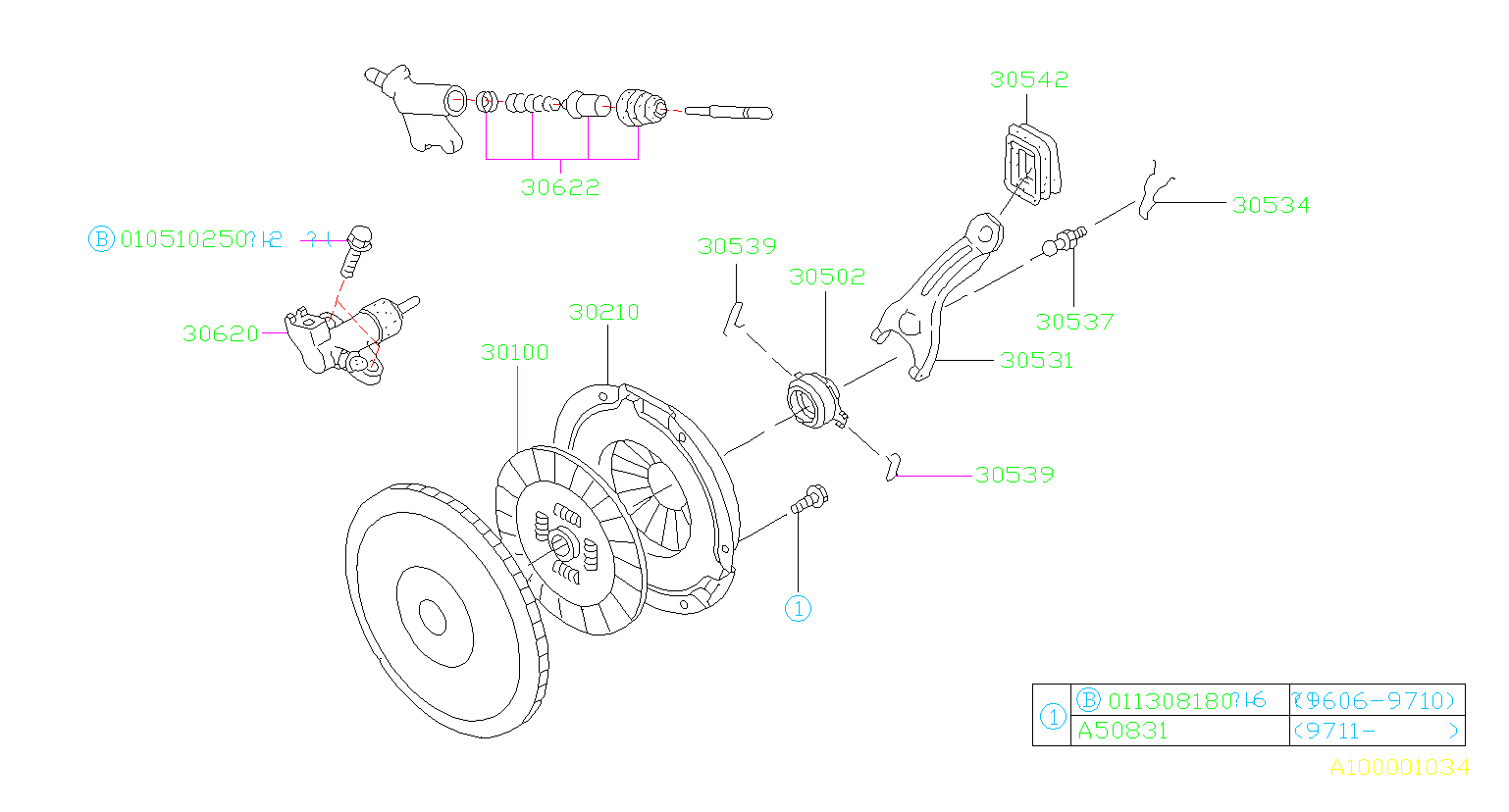 2018 Subaru Forester XT Premium Clutch Release Bearing Clip ...