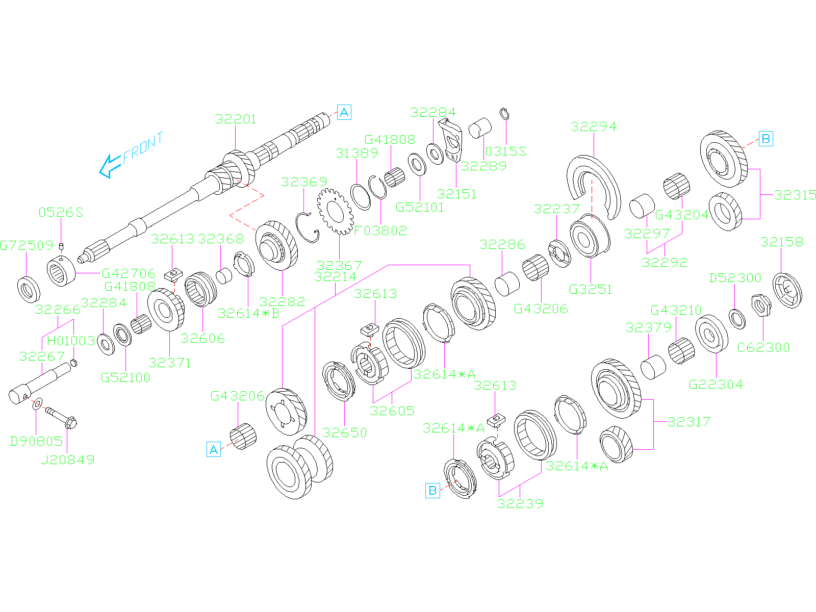 2023 Subaru Crosstrek Manual Transmission Input Shaft Bearing. Manual ...