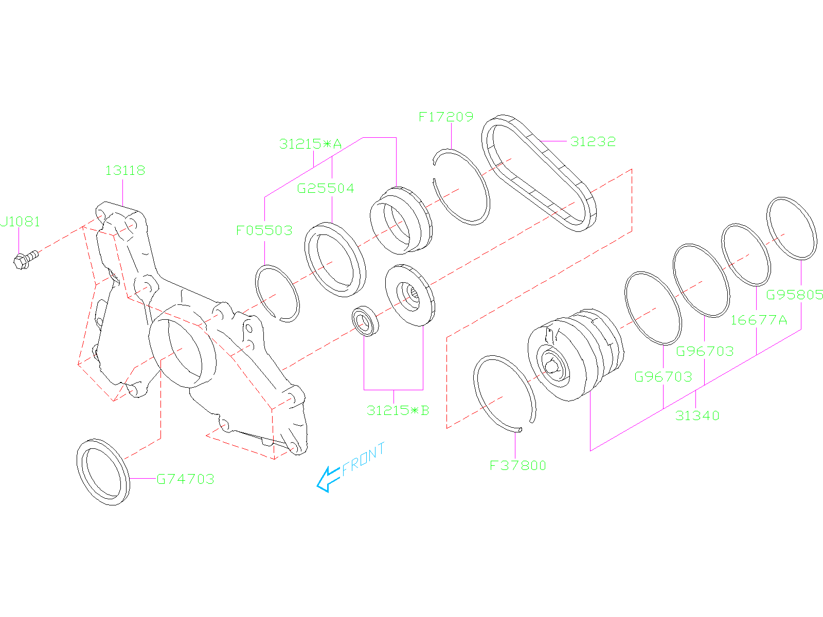 2022 Subaru Crosstrek Premium Sprocket Oil Pump Drive. SPRCKT Oil Pump ...