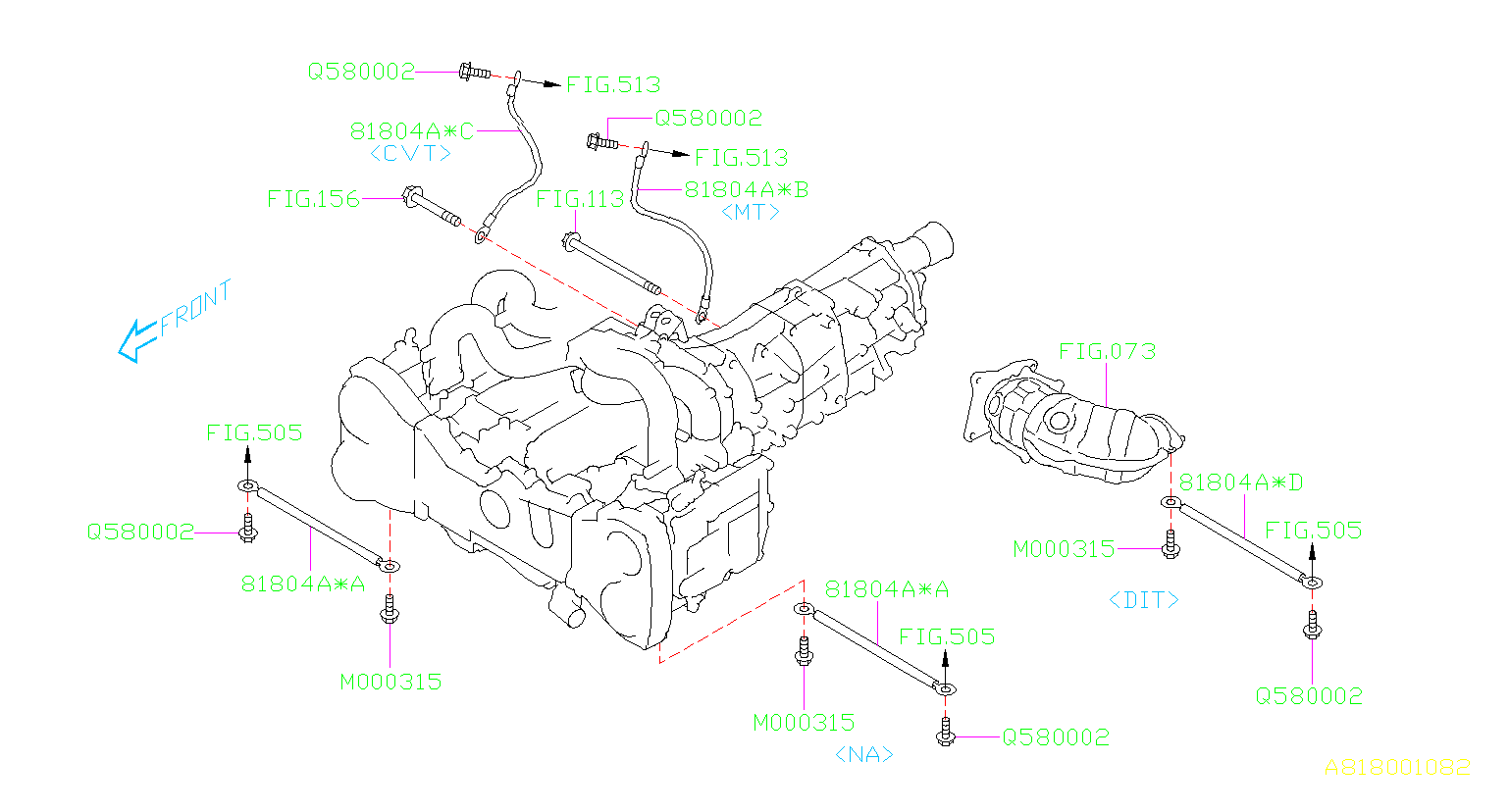 81831AG000 - Cord Radio EARTH. L=220 - Genuine Subaru Part