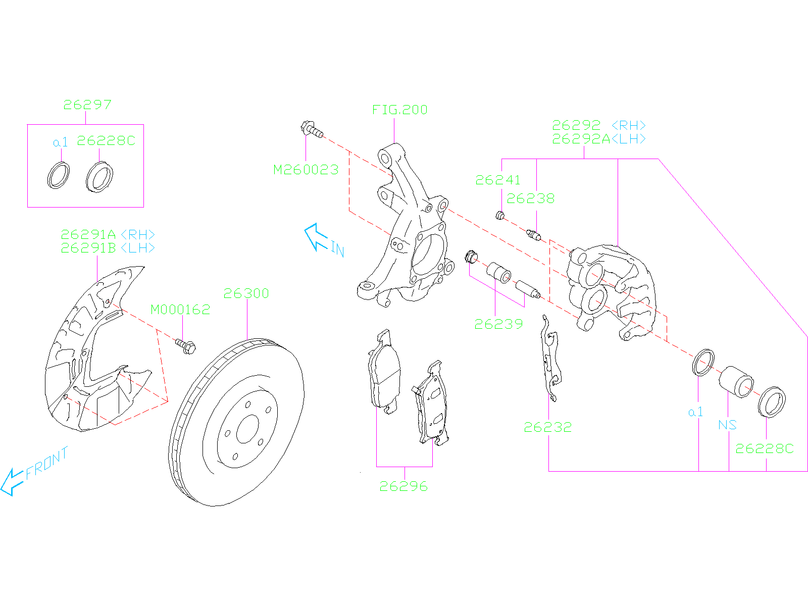 2020 Subaru Ascent Disc Brake Rotor (Front) - 26300XC00A - Genuine ...